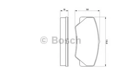 Комплект тормозных колодок, дисковый тормоз BOSCH купить