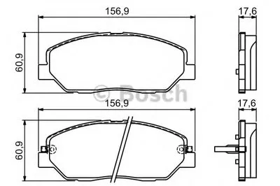 Комплект тормозных колодок, дисковый тормоз BOSCH купить
