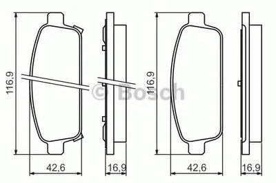 Комплект тормозных колодок, дисковый тормоз BOSCH купить