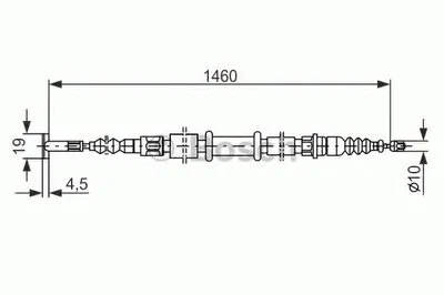 Трос, стояночная тормозная система BOSCH купить