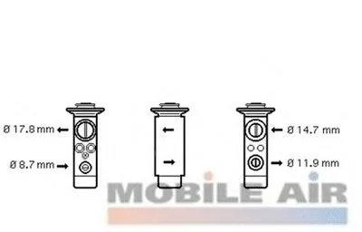 Расширительный клапан, кондиционер VAN WEZEL купить