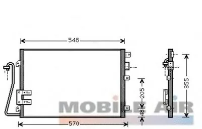 Конденсатор, кондиционер VAN WEZEL купить