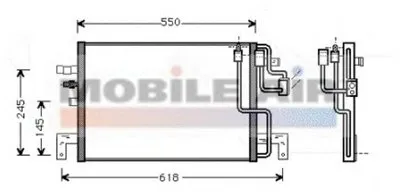 Конденсатор, кондиционер VAN WEZEL купить