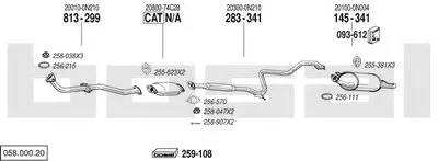 Система выпуска ОГ BOSAL купить