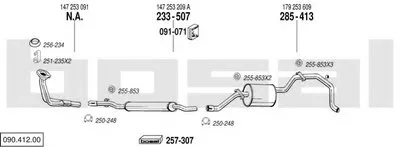Система выпуска ОГ BOSAL купить