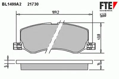Комплект тормозных колодок, дисковый тормоз FTE купить