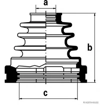 Комплект пылника, приводной вал HERTH+BUSS JAKOPARTS купить