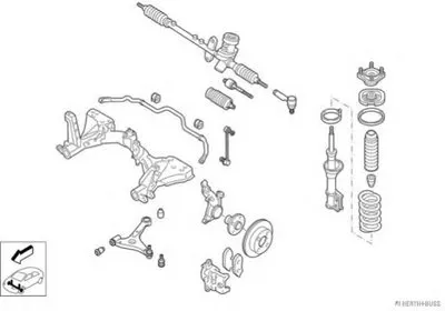 Рулевое управление; Подвеска колеса HERTH+BUSS JAKOPARTS купить