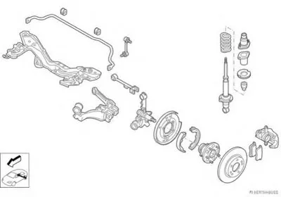 Рулевое управление; Подвеска колеса HERTH+BUSS JAKOPARTS купить