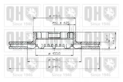 Тормозной диск QUINTON HAZELL купить