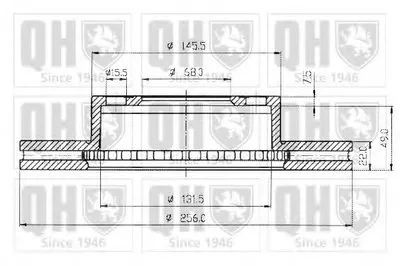 Тормозной диск QUINTON HAZELL купить