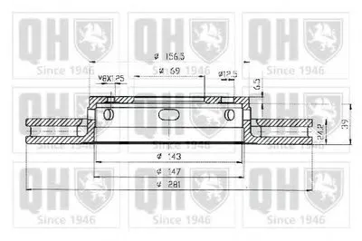 Тормозной диск QUINTON HAZELL купить