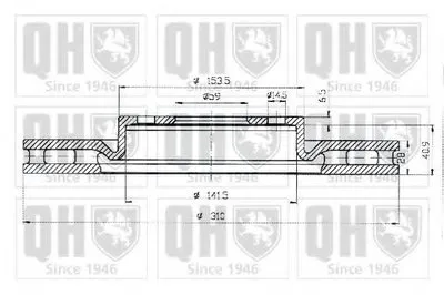 Тормозной диск QUINTON HAZELL купить