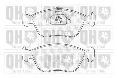 Комплект тормозных колодок, дисковый тормоз QUINTON HAZELL купить