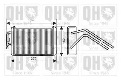 Теплообменник, отопление салона QUINTON HAZELL купить