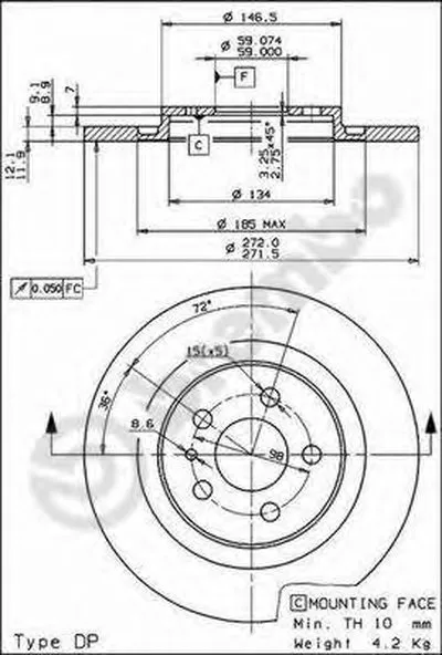 Тормозной диск AP купить