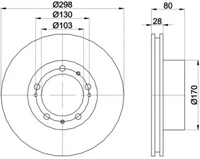 Тормозной диск HELLA PAGID купить