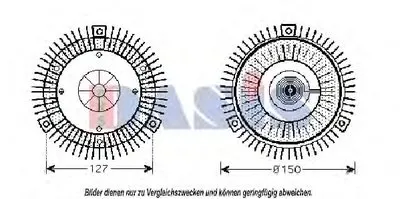 Сцепление, вентилятор радиатора AKS DASIS купить