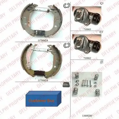 Комплект тормозных колодок DELPHI купить