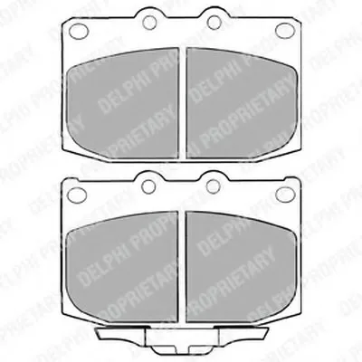 Комплект тормозных колодок, дисковый тормоз DELPHI купить