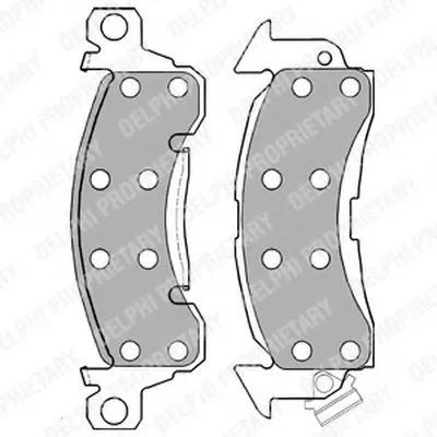 Комплект тормозных колодок, дисковый тормоз DELPHI купить