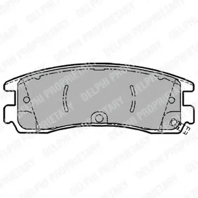 Комплект тормозных колодок, дисковый тормоз DELPHI купить