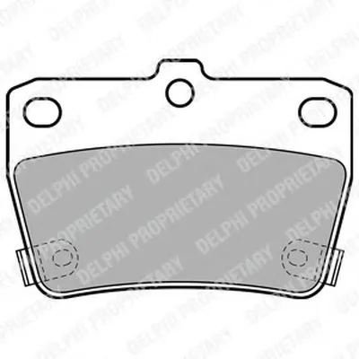 Комплект тормозных колодок, дисковый тормоз DELPHI купить