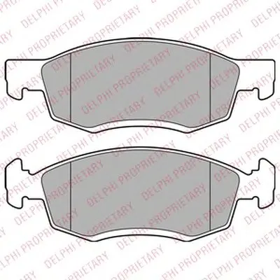 Комплект тормозных колодок, дисковый тормоз DELPHI купить