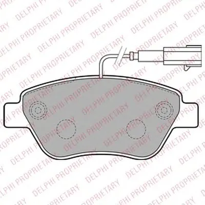 Комплект тормозных колодок, дисковый тормоз DELPHI купить