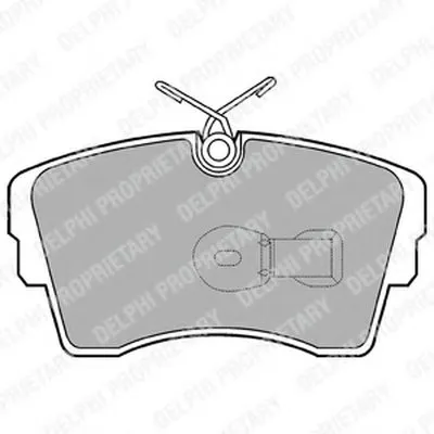 Комплект тормозных колодок, дисковый тормоз DELPHI купить