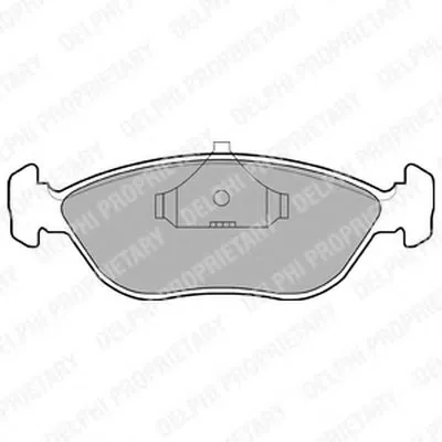 Комплект тормозных колодок, дисковый тормоз DELPHI купить