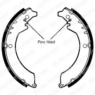 Комплект тормозных колодок DELPHI купить