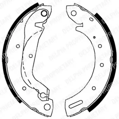 Комплект тормозных колодок DELPHI купить