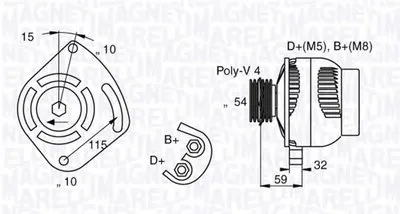 Генератор MAGNETI MARELLI купить