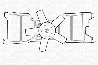Вентилятор, охлаждение двигателя MAGNETI MARELLI купить