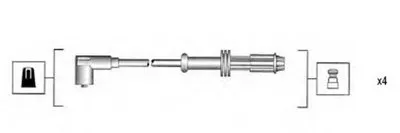 Комплект проводов зажигания MAGNETI MARELLI купить