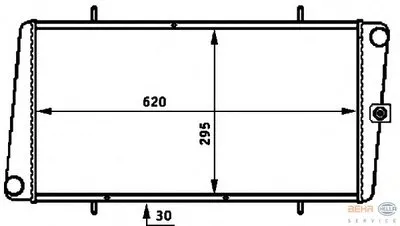 Радиатор, охлаждение двигателя BEHR HELLA SERVICE купить