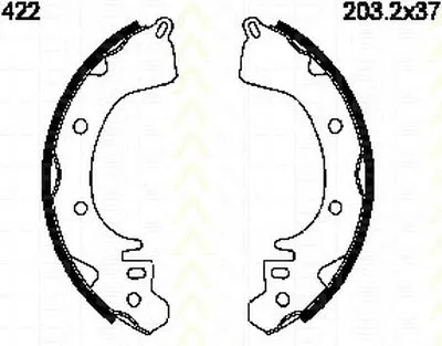 Комплект тормозных колодок TRISCAN купить