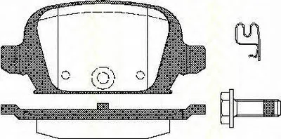 Комплект тормозных колодок, дисковый тормоз TRISCAN купить
