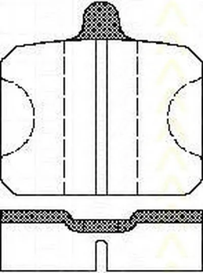 Комплект тормозных колодок, дисковый тормоз TRISCAN купить