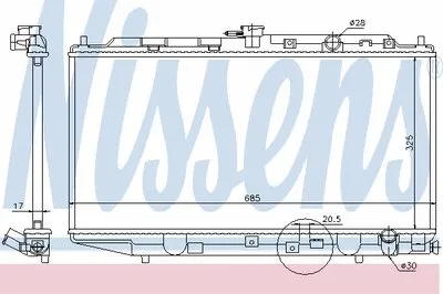 Радиатор, охлаждение двигателя NISSENS купить