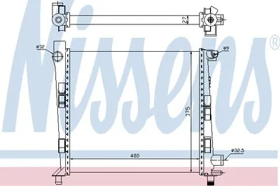Радиатор, охлаждение двигателя NISSENS купить