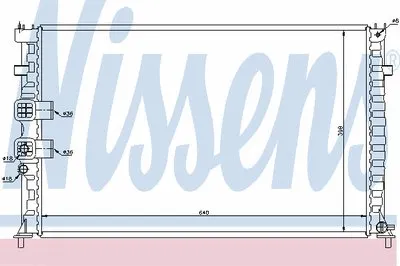 Радиатор, охлаждение двигателя NISSENS купить