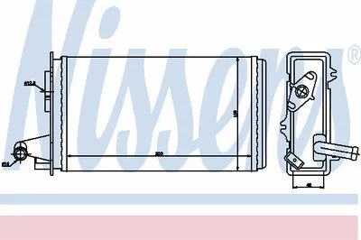 Теплообменник, отопление салона NISSENS купить