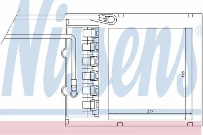 Теплообменник, отопление салона NISSENS купить
