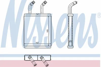 Теплообменник, отопление салона NISSENS купить