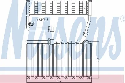 Испаритель, кондиционер NISSENS купить