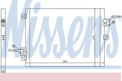 Конденсатор, кондиционер NISSENS купить