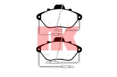 Комплект тормозных колодок, дисковый тормоз NK купить