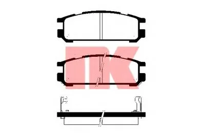 Комплект тормозных колодок, дисковый тормоз NK купить